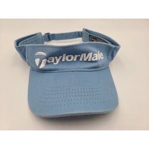 Women TaylorMade Golf Sun Visor Strapback Adjustable Hat Cap Tennis Blue White